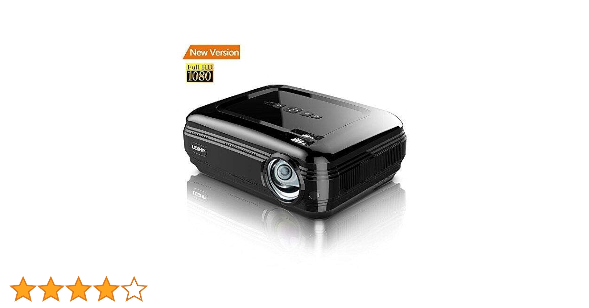 LESHP LED LCD projector, 3200 lumens Full HD LCD home theater